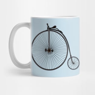 High wheel bicycle cartoon illustration Mug